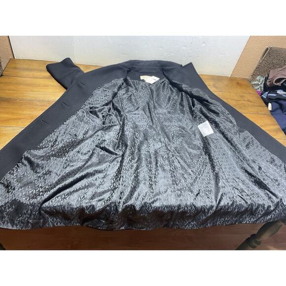 Michael Kors Women's Size 12 Wool Lined Black Pea Coat NWT - Picture 10 of 14